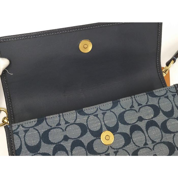 COACH（コーチ） ショルダーバッグ シグネチャー キャンバス レザー