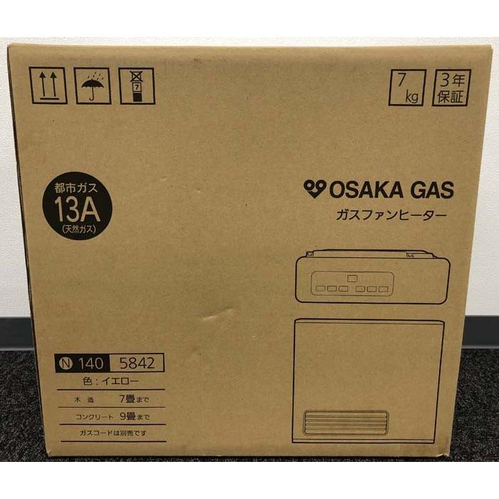 OSAKA GAS ガスファンヒーター N140 5842 イエロー OSAKA GAS ガスファンヒーター N140 5842 イエロー OSAKA GAS