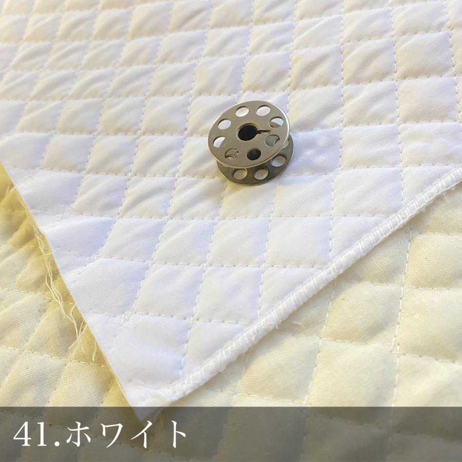 ☆キルト☆ 全28色 カラフルな無地のキルティング生地【ホワイト系】106cm巾/10cm