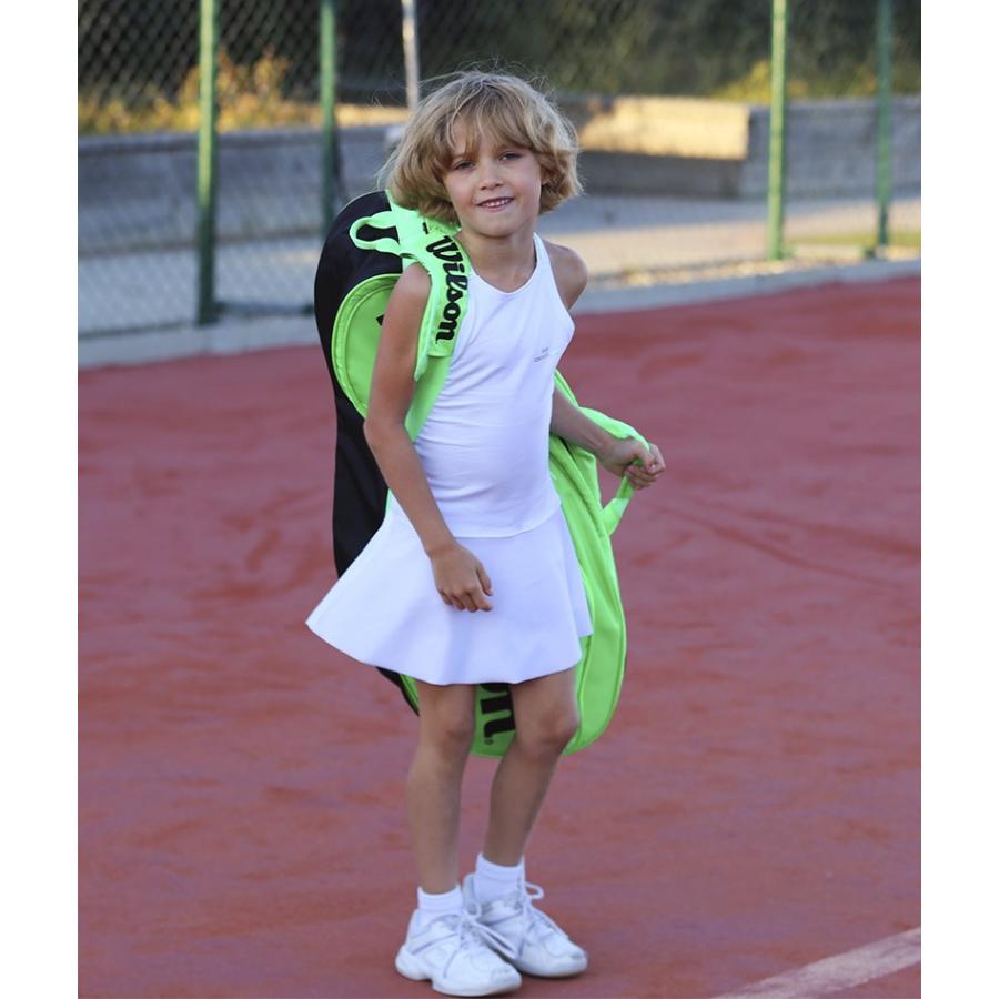 注目の テニスウェア ジュニア 女の子用 2点セット ワンピース アンダースコート Girls White Tennis Dress Racerback Angelique 高速配送 Kwsrbd Com