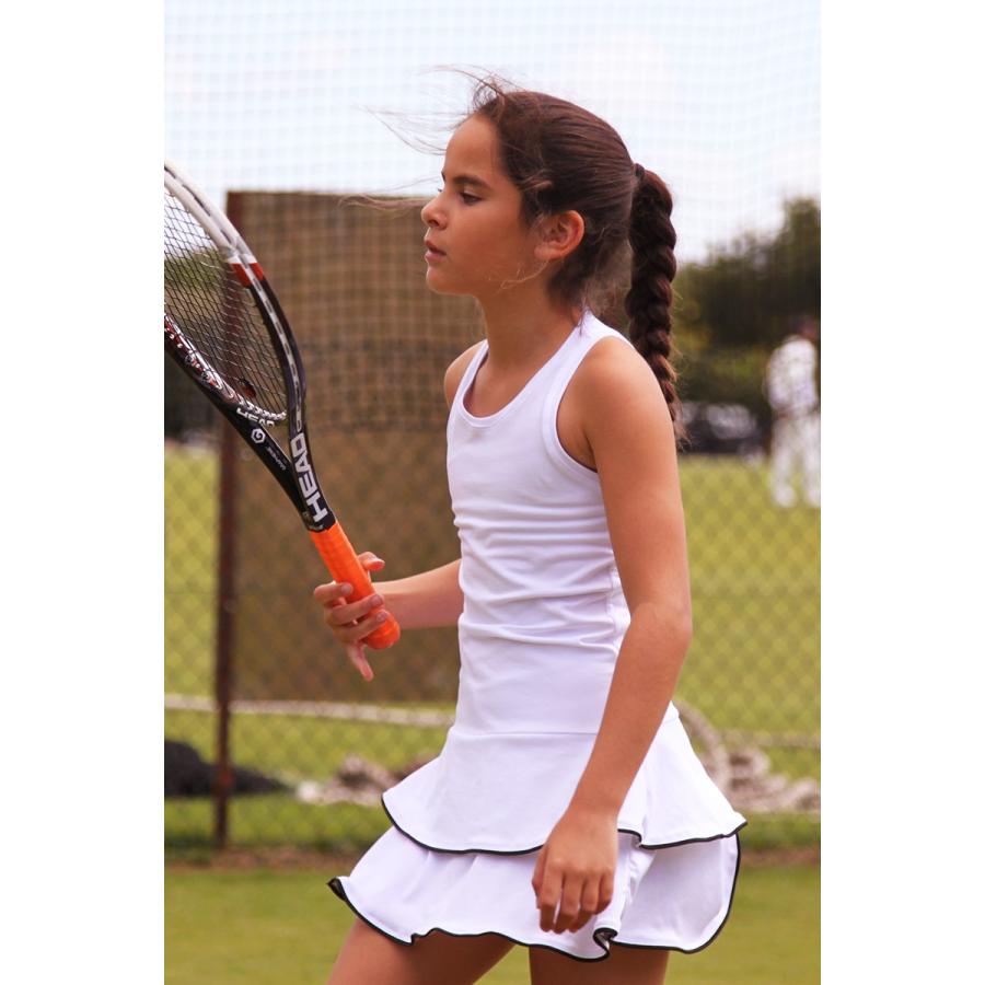 豪奢な ジュニア テニスウェア 女の子用 2点セット ワンピース アンダースコート Jaguar Dress Tennis Print Animal ウエア