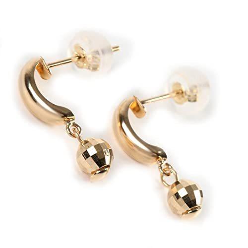 K18 18金 イエローゴールドピアス