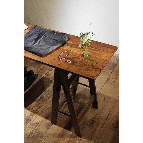 折りたたみ木製カウンターテーブル フォールディングテーブル　アンティーク Folding Wood Table｜折り畳み木製テーブル