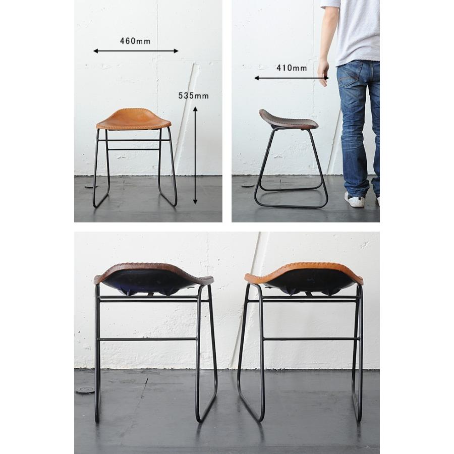 スツール おしゃれ 椅子 チェア レザー カフェ レトロ アンティーク調 レザースツール ダークブラウン Fur234 Junk Rustic Colors Yahoo 店 通販 Yahoo ショッピング