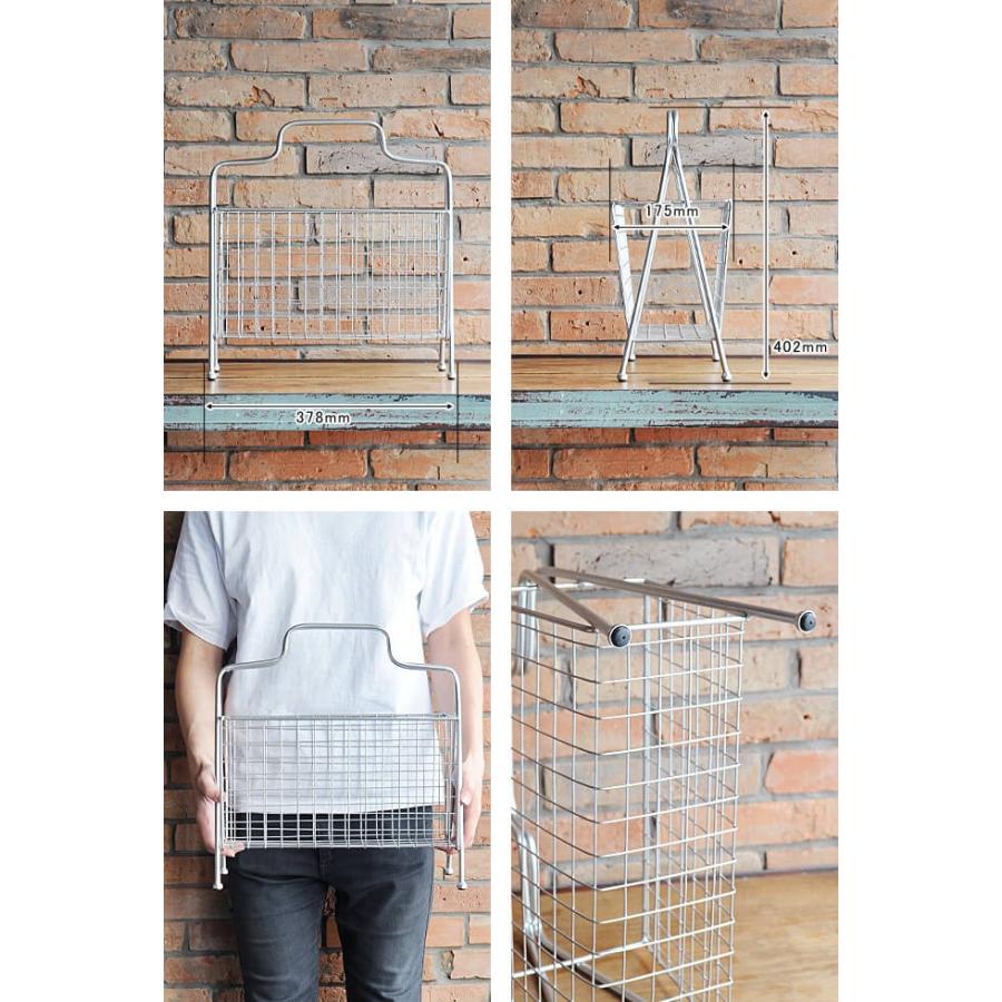 マガジンラック おしゃれ スリム 薄型 整理 収納 レトロ アンティーク