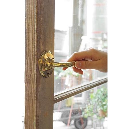真鍮 ドアノブ レバー ハンドル おしゃれ レトロ アンティーク調