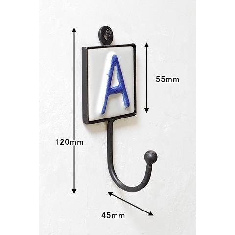 アイアン 陶器 フック 金具 壁掛け おしゃれ ウォールフック