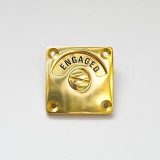トイレ 真鍮 スライドラッチ 表示付 表示錠 補助錠 ドア 鍵 ラッチ おしゃれ レトロ アンティーク調 レトン レストルーム ラッチ_4