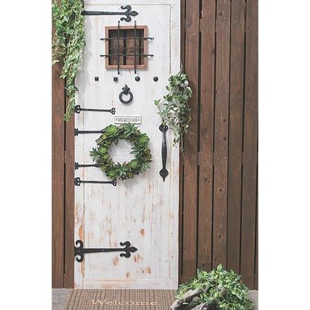 アイアン スタッズ ドア おしゃれ 金物 DIY レトロ アンティーク調