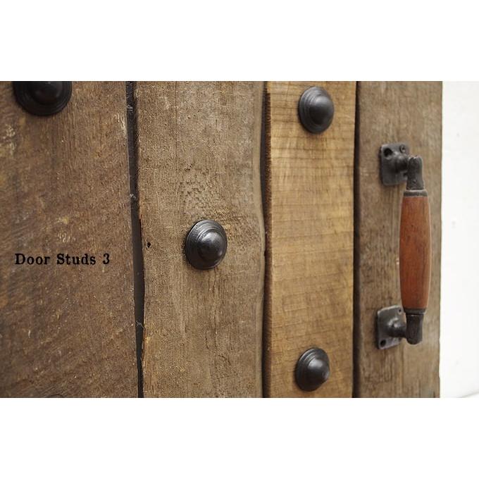 アイアン スタッズ ドア おしゃれ 金物 DIY レトロ アンティーク調