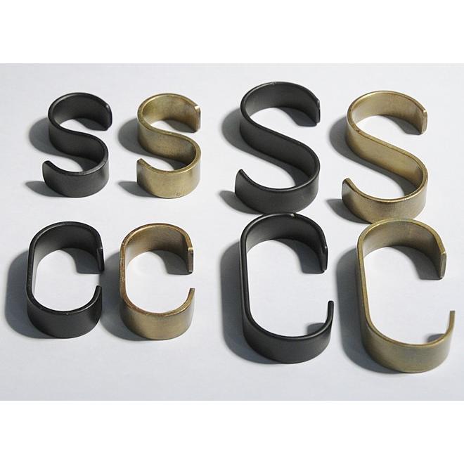 アイアン C字フック レトロ ハンギング ディスプレイ