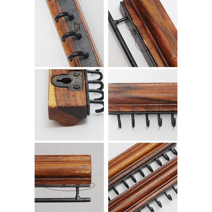 木製　ディスプレイ什器　インテリア　ビンテージ　古道具　フック 木製ディスプレイ什器インテリアビンテージ古道具フック