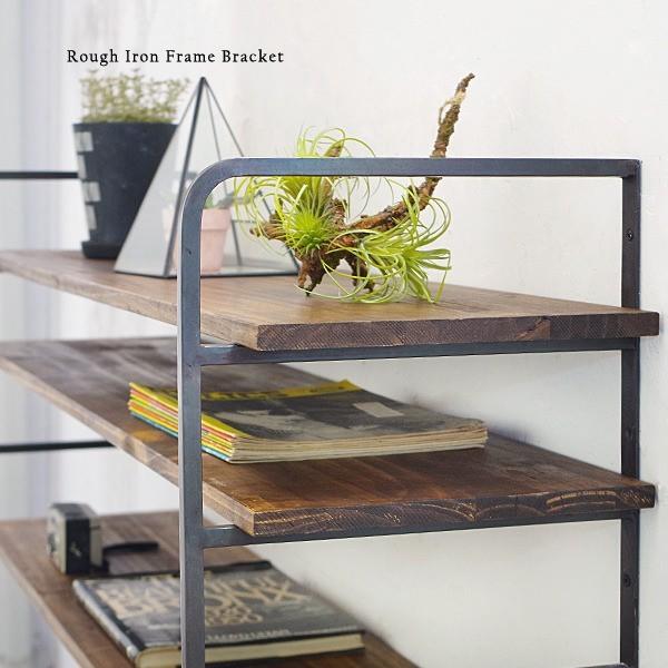 アイアン 棚受け ブラケット おしゃれ インダストリアル ウォールシェルフ 金具 Diy アンティーク調 ラフアイアン 棚受けフレーム 待望