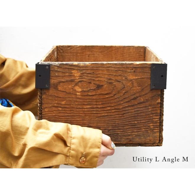 アイアン 金物 Lアングル 等辺 ブラック シルバー コーナー