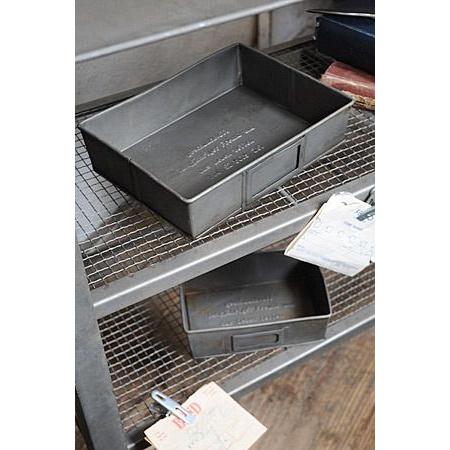 トレイ おしゃれ ブリキ インダストリアル レトロ アンティーク調