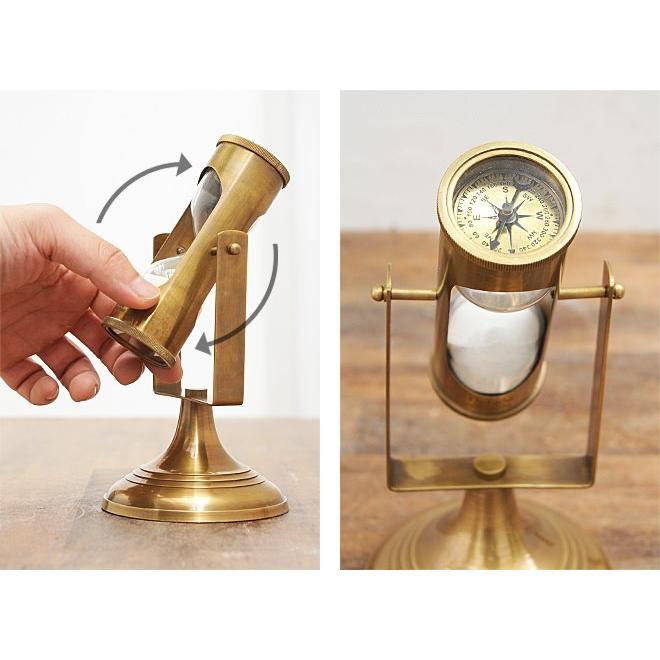 砂時計 方位磁石 インテリア アンティーク 【公式通販】