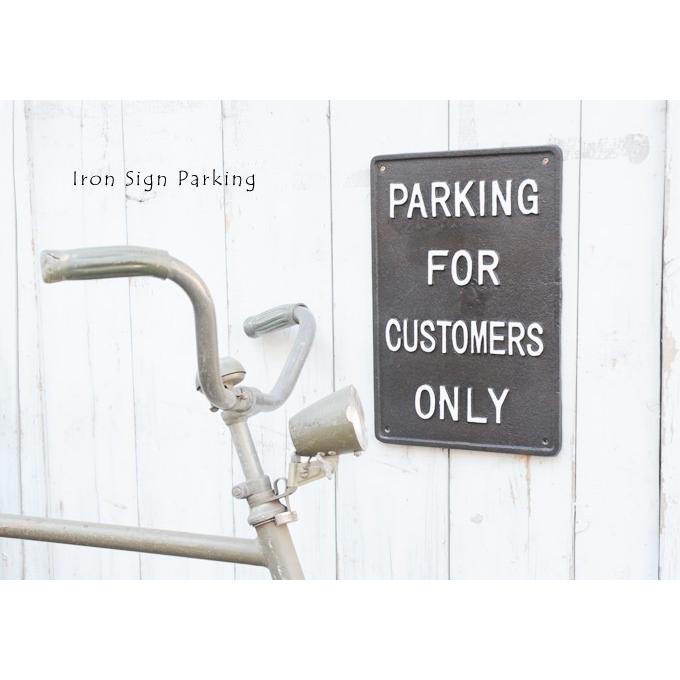 アイアン サイン おしゃれ パーキング 看板 レトロ アンティーク調