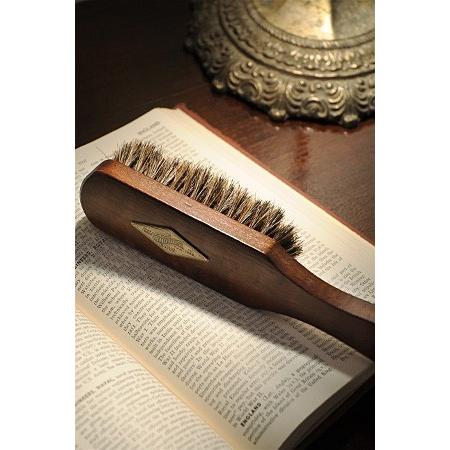 洋服 ブラシ おしゃれ 馬毛 靴磨き シューケア レトロ アンティーク調