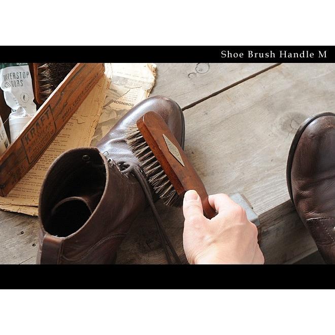 洋服 ブラシ おしゃれ 馬毛 靴磨き シューケア レトロ アンティーク調