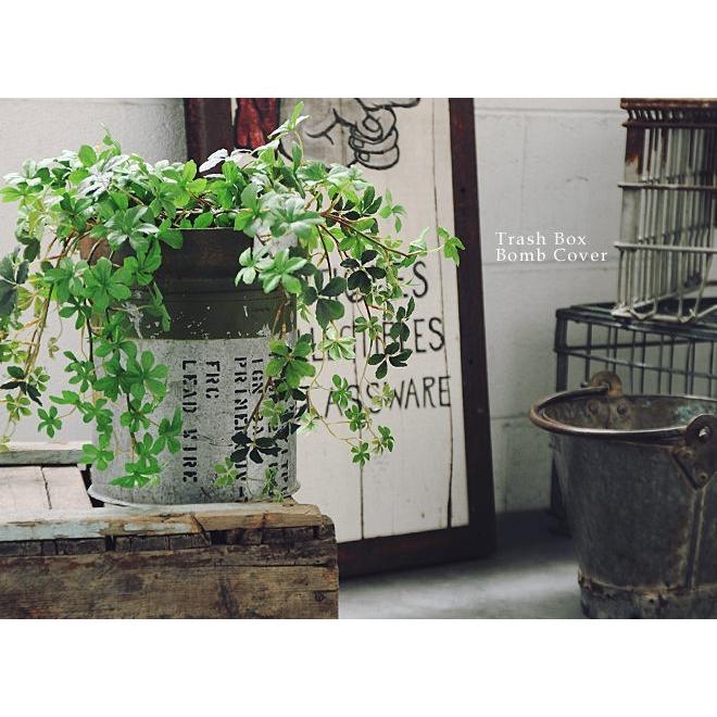 ミリタリー ゴミ箱 おしゃれ 鉢カバー インダストリアル レトロ