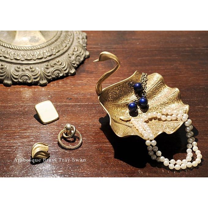 真鍮 パレット アンティーク 昭和 レトロ 31cm ハンドメイド アクセサリーパーツ 2個 A1472 葉 植物 ボタニカル