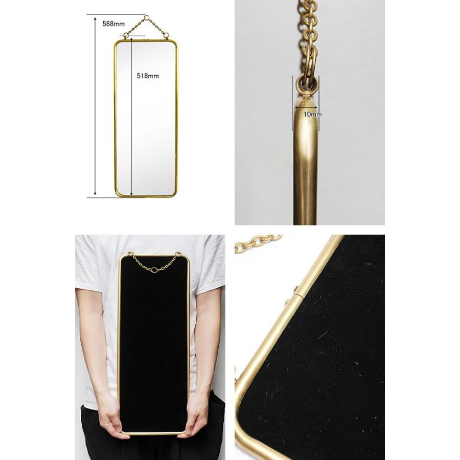 鏡 壁掛け ミラー おしゃれ 真鍮 フィッティング用 レトロ