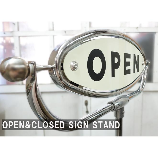 OPEN&CLOSED サインスタンド シルバー : Junk&Rustic Colors Yahoo!店