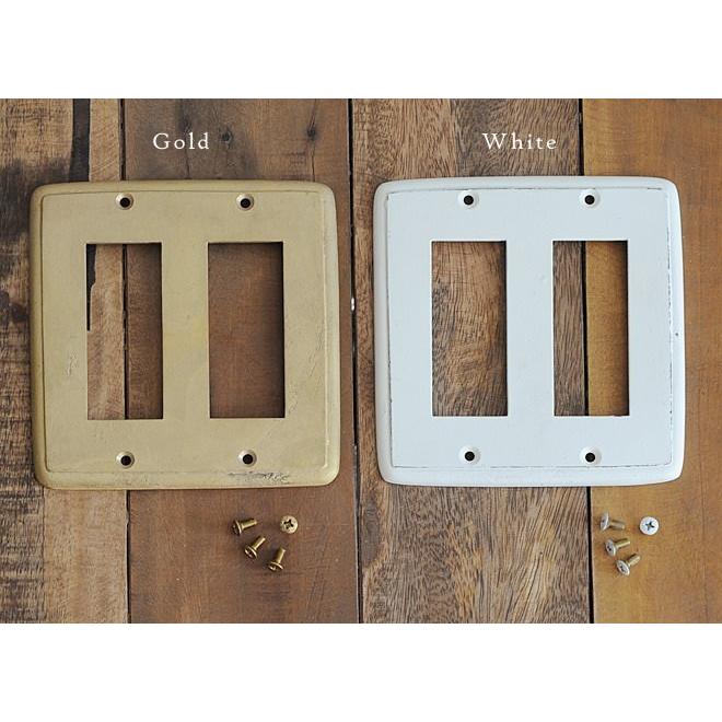 スイッチカバ コンセントカバー スイッチプレート コンセントプレート おしゃれ 照明 アンティーク調 ラスティクデコ スイッチプレート トリプル 2 Lig266 Junk Rustic Colors Yahoo 店 通販 Yahoo ショッピング