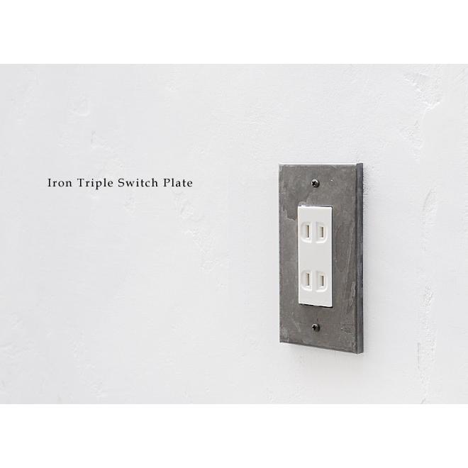 スイッチカバ コンセントカバー スイッチプレート コンセントプレート おしゃれ 照明 アンティーク調 アイアン 3口 スイッチプレート Lig328 Junk Rustic Colors Yahoo 店 通販 Yahoo ショッピング