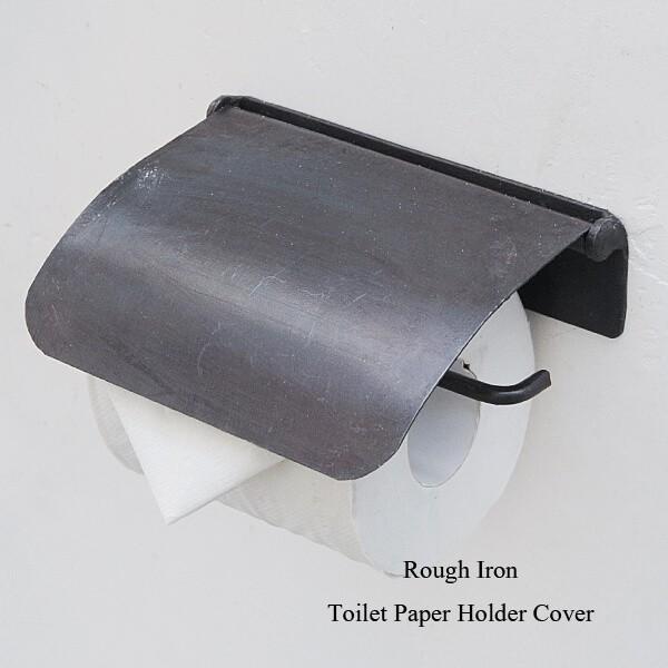 アイアン トイレットペーパーホルダー おしゃれ カバー レトロ ラフアイアン アンティーク調 ペーパーホルダ カバー付 情熱セール