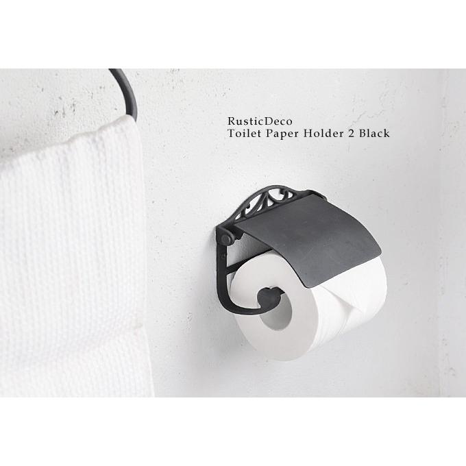真鍮 トイレットペーパーホルダー おしゃれ カバー レトロ アンティーク調 ラスティクデコ トイレットペーパーホルダー2 ブラック San078 Junk Rustic Colors Yahoo 店 通販 Yahoo ショッピング