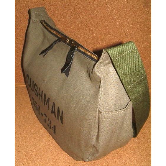 CUSHMAN クッシュマン】 肉厚 コットンダック生地 ステンシル プリント 