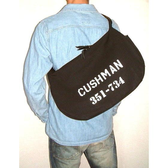 CUSHMAN クッシュマン】 肉厚 コットンダック生地 ステンシル プリント
