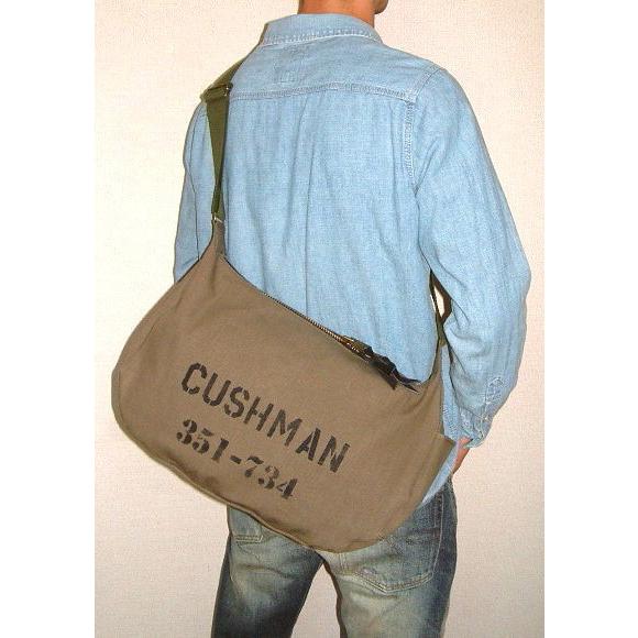 クッシュマン レザーメッセンジャーバッグ カウハイド CUSHMAN クッシュマン】 高級 肉厚 カウハイド 牛革製 レザー製