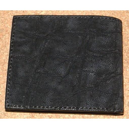 ■新品　送料込み■本エレファントレザー　象革　無双タイプ　ショートウォレット　黒 楽天市場】マネークリップ 財布 二つ折り財布 本革 エレファント