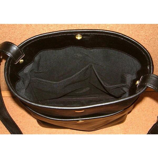 Groover Leather グルーバーレザー 高級 ホースハイド 馬革 レザー製 中型 ライダース ショルダーバッグ (Mサイズ) 黒 本革 オールレザー バイカーズ バッグの画像
