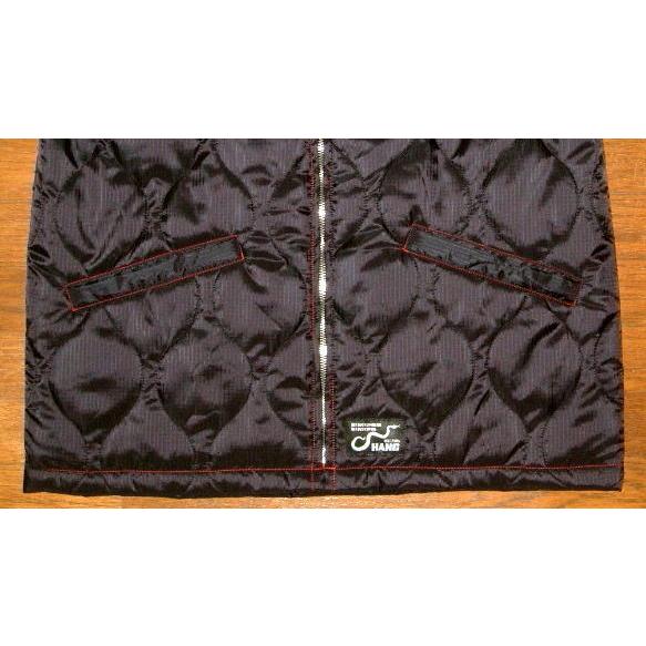 限定生産 【HANG ハング】【CUSHMAN クッシュマン】 ソフトナイロン生地 中綿入り キルティング 刺繍 スーベニア ベトナム ジャケット ベトジャン [犯具魔鬼] 黒_8