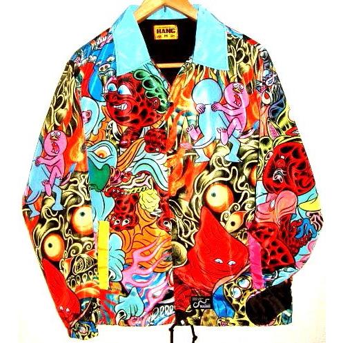 限定 【HANG ハング 犯具】 Hideyuki Katsumata 総柄 コーチジャケット
