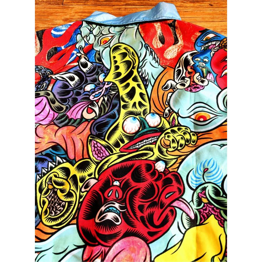 限定 【HANG ハング 犯具】 Hideyuki Katsumata 総柄 コーチジャケット