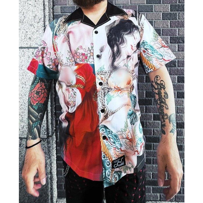 限定生産 【HANG ハング】×【小妻要】 オフィシャル 和柄 総柄 刺青