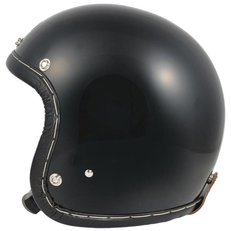 ★SHM Cycle Classics ブラック ジェットヘルメット★ SHM HAND STITCH SG規格対応 ジェットヘルメット マットブラック Lot