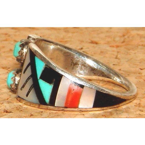 本物 2000年代前期物 ズニ族 ZUNI族 インディアンジュエリー シルバー