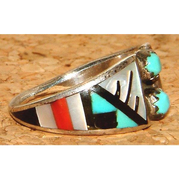 本物 2000年代前期物 ズニ族 ZUNI族 インディアンジュエリー シルバー