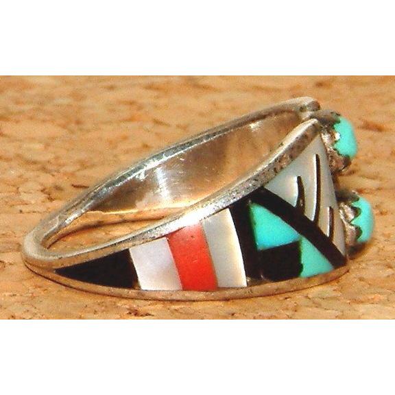 本物 2000年代前期物 ズニ族 ZUNI族 インディアンジュエリー シルバー