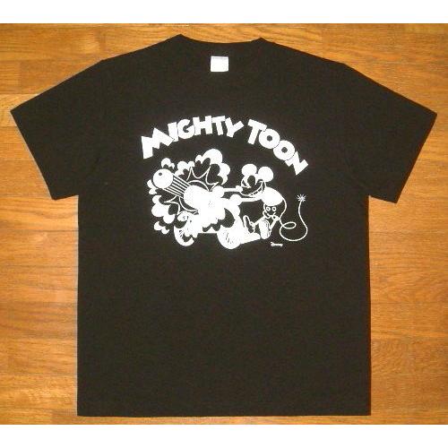 限定 【デストロイ DESTROY】 ヘビーコットン生地 プリント 半袖 Tシャツ (黒) ミッキーマウス ディズニー DISNEY ミリタリー 大砲 戦争 セディショナリーズ｜junkhousewest｜02