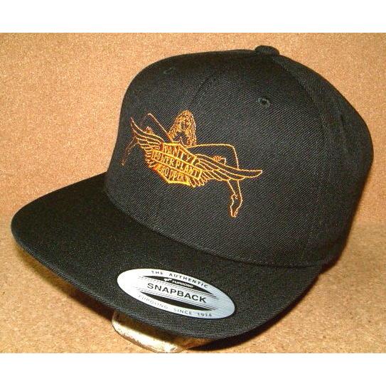 PANTY DROPPER パンティードロッパー × POWERPLANT パワープラント Wネーム ツイル生地 刺繍 入り フラットバイザー