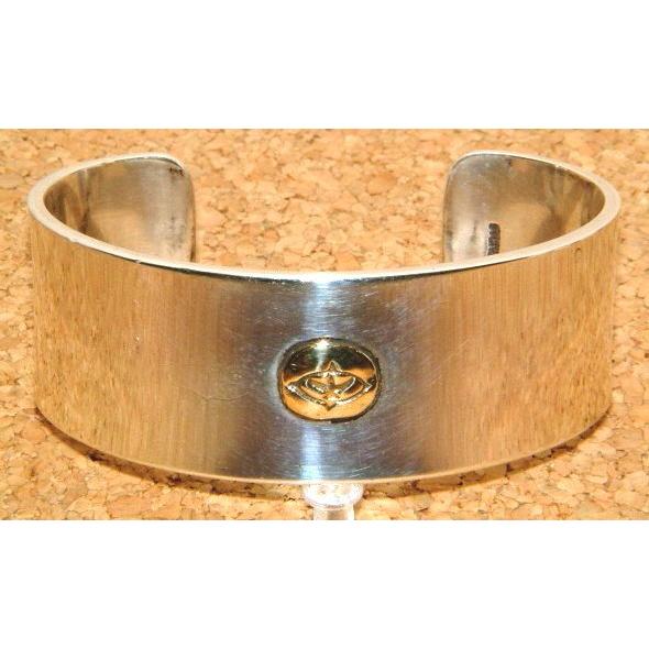 ポニーエクスプレス 肉厚 シルバー製 18金 ゴールド 18K メタル付き 平