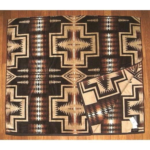 PENDLETON ペンドルトン 高級 ジャガード織り 全面 ネイティブ柄 大判