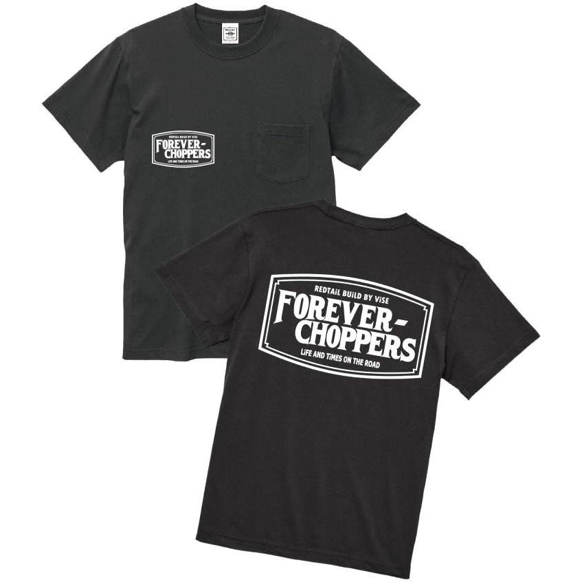 VISE レッドテイル ヘビーコットン生地 左胸ポケット付き 半袖 Tシャツ