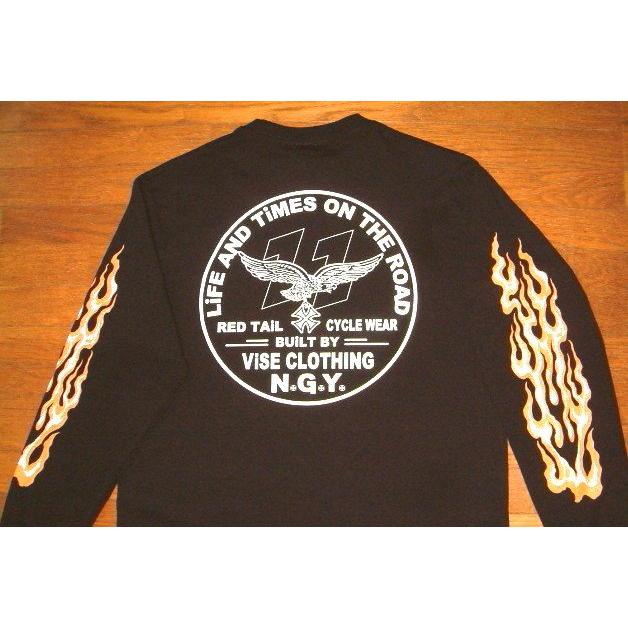 VISE レッドテイル ヘビーコットン生地 ロングスリーブ 長袖 Tシャツ
